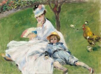 Madame Monet et son fils (Auguste Renoir) - Muzeo.com