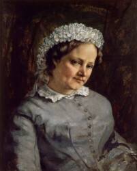 Madame Proudhon, femme du philosophe Pierre-Joseph Proudhon (Gustave Courbet) - Muzeo.com