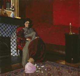 Madame Vallotton et sa nièce (Félix Vallotton) - Muzeo.com