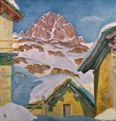 Majola en hiver ou Piz Lagrev (Giovanni Giacometti) - Muzeo.com