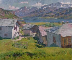 Maloja et le lac de Sils (Giovanni Giacometti) - Muzeo.com