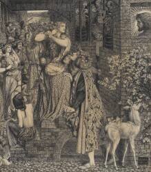 Marie-Madeleine à la porte de Simon Pharyise (Dante Gabriel Rossetti) - Muzeo.com
