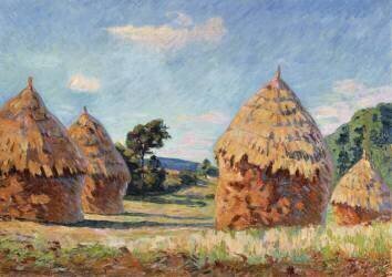 Meules de foin (Armand Guillaumin) - Muzeo.com