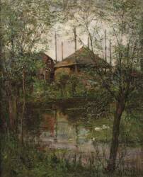 Meules de foin et saules (Piet Mondrian) - Muzeo.com
