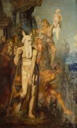 Moïse, en vue de la Terre Promise ôte ses sandales (Gustave Moreau) - Muzeo.com