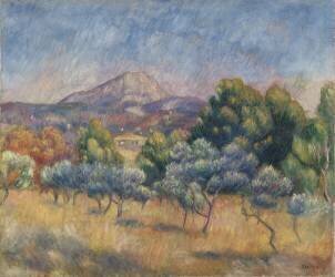 Montagne Sainte-Victoire (Auguste Renoir) - Muzeo.com