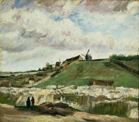 Montmartre : la carrière, les moulins (Vincent van Gogh) - Muzeo.com