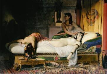 Mort de Cléopâtre (Jean-André Rixens) - Muzeo.com