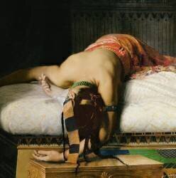 Mort de Cléopâtre (détail) (Jean-André Rixens) - Muzeo.com