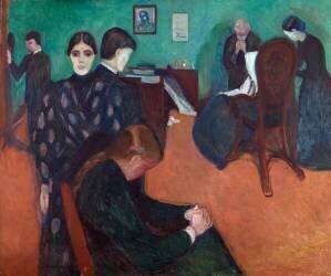 Mort à l'Infirmerie (Edvard Munch) - Muzeo.com