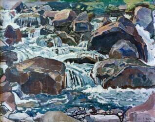 Mountain Brook à Champéry (Ferdinand Hodler) - Muzeo.com