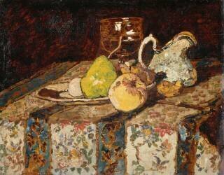 Nature morte au pichet blanc (Adolphe Joseph Monticelli) - Muzeo.com