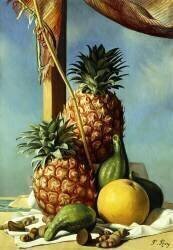 Nature morte avec des ananas (Pierre Roy) - Muzeo.com