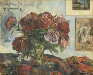 Nature morte avec des pivoines (Paul Gauguin) - Muzeo.com