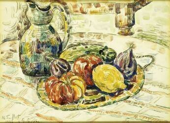 Nature Morte avec Fruits (Paul Signac) - Muzeo.com