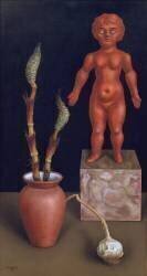 Nature morte avec la prêle (Rudolf Wacker) - Muzeo.com