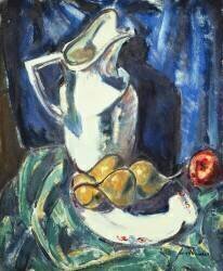 Nature morte avec pichet blanc et fruits (Alfred Henry Maurer) - Muzeo.com