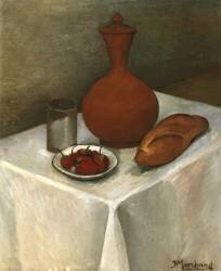 Nature morte avec une cruche en faïence (Jean Marchand) - Muzeo.com