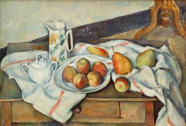 Nature morte des pêches et des poires (Paul Cézanne) - Muzeo.com
