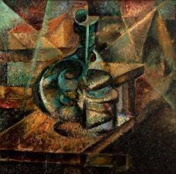 Nature morte à la bouteille (Umberto Boccioni) - Muzeo.com