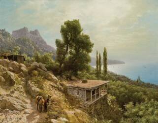 Near Ay-Petri in the Crimea (Lef Feliksovich Lagorio) - Muzeo.com