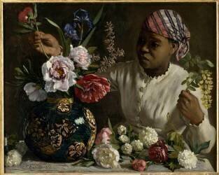 Femmes aux pivoines (Frédéric Bazille) - Muzeo.com