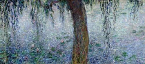 Nénuphars : matin avec des saules pleureurs (Claude Monet) - Muzeo.com