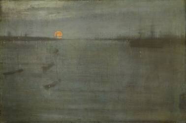 Nocturne : Bleu et or (James Abbott McNeill Whistler) - Muzeo.com