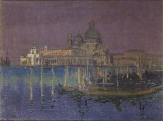 Nocturne: The Dogana and Santa Maria della Salute (Walter Richard Sickert) - Muzeo.com