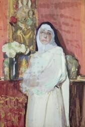 Nonne dans un intérieur (Joaquin Sorolla y Bastida) - Muzeo.com