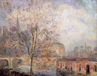 Notre Dame de Paris en automne (Albert Lebourg) - Muzeo.com