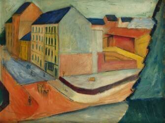 Notre Rue avec Piste Équestre, Bonn (August Macke) - Muzeo.com
