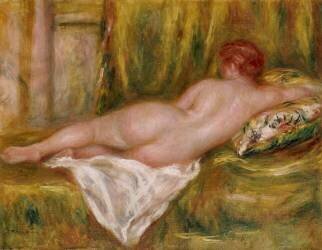 Nu couché, vu de dos ou Le repos après le bain (Auguste Renoir) - Muzeo.com