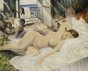 Nu sur un lit (Christopher Nevinson) - Muzeo.com