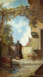 Old Man on the Terrace (Carl Spitzweg) - Muzeo.com