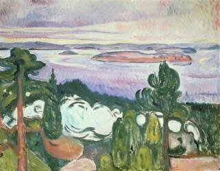 Oslofijord - plages du nord (Edvard Munch) - Muzeo.com