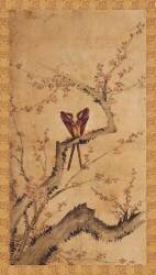 Paravent à huit panneaux : fleurs et oiseaux 