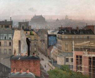 Paris vu depuis Montmartre (Antonin Chittussi) - Muzeo.com