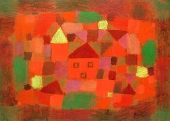 Paysage au coucher de soleil (Paul Klee) - Muzeo.com