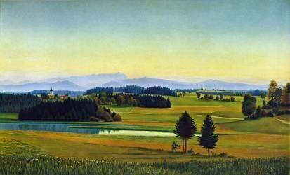 Paysage au Staffelsee (Georg Schrimpf) - Muzeo.com
