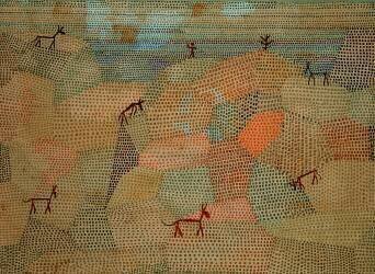 Paysage avec des ânes (Paul Klee) - Muzeo.com