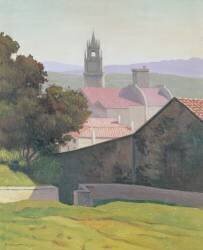 Paysage avec église (Félix Vallotton) - Muzeo.com