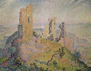 Paysage avec un château en ruine (Paul Signac) - Muzeo.com