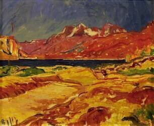 Paysage d'automne près de Maloja (Giovanni Giacometti) - Muzeo.com