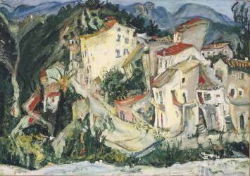 Paysage de Cagnes (Chaïm Soutine) - Muzeo.com