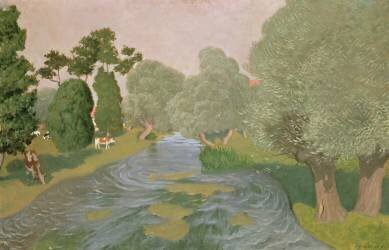 Paysage de Normandie (Félix Vallotton) - Muzeo.com