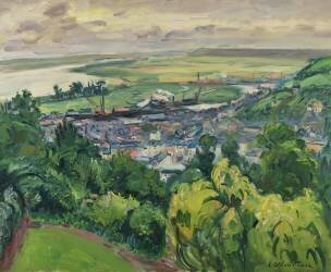 Paysage à Honfleur (Achille Emile Othon Friesz) - Muzeo.com
