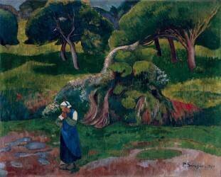 Paysage à Le Pouldu (Paul Serusier) - Muzeo.com