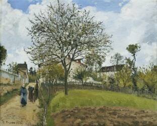 Paysage à Louveciennes (Camille Pissarro) - Muzeo.com