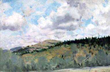 Paysage matinal près de Settignano (Telemaco Signorini) - Muzeo.com